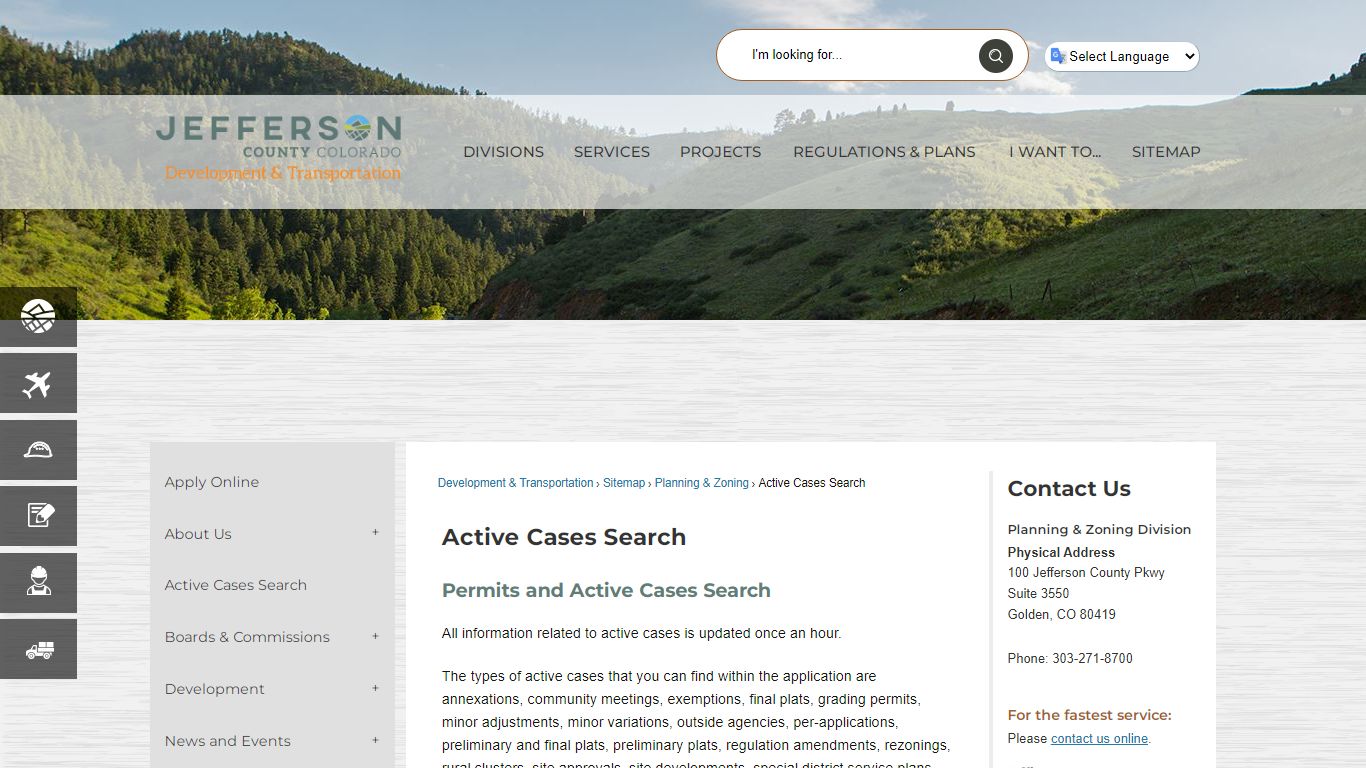 Active Cases Search | Jefferson County, CO